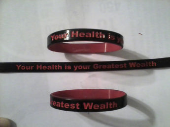 Gail Grandchamp Health-Faith- Fitness Wrist  Band