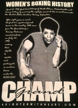 Gail Grandchamp Women's Boxing History Champion Profesional Fitness and Boxing and Self Defense Trainer Gail Grandchamp