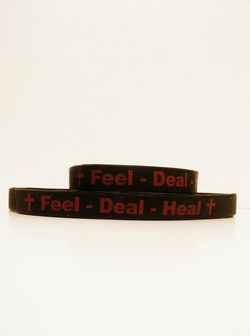 Gail Grandchamp  Wrist Band Collection  Feel - Deal -Heal